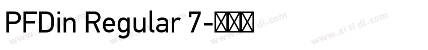 PFDin Regular 7字体转换